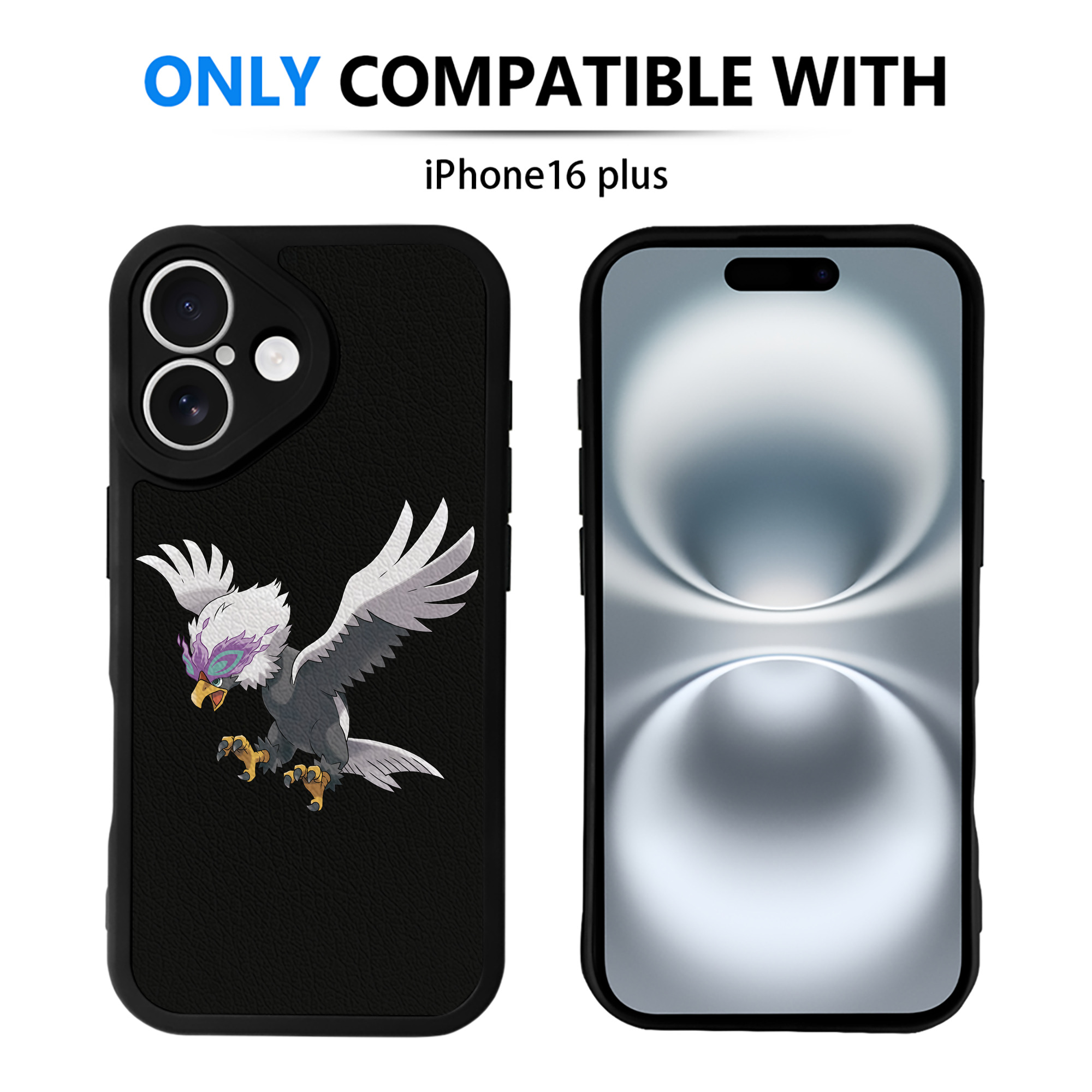（画像用） ポケットモンスター Pokémon 【iPhone 16シリーズ対応】シリコンスマホケース（レザー調） 材質：シリコン